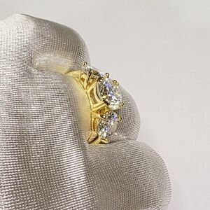 Engagement Ring 4CT Size 7 Moissanite -White Gold